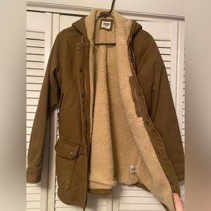 Mountain Khakis hooded jacket, worn once, very thick and warm.